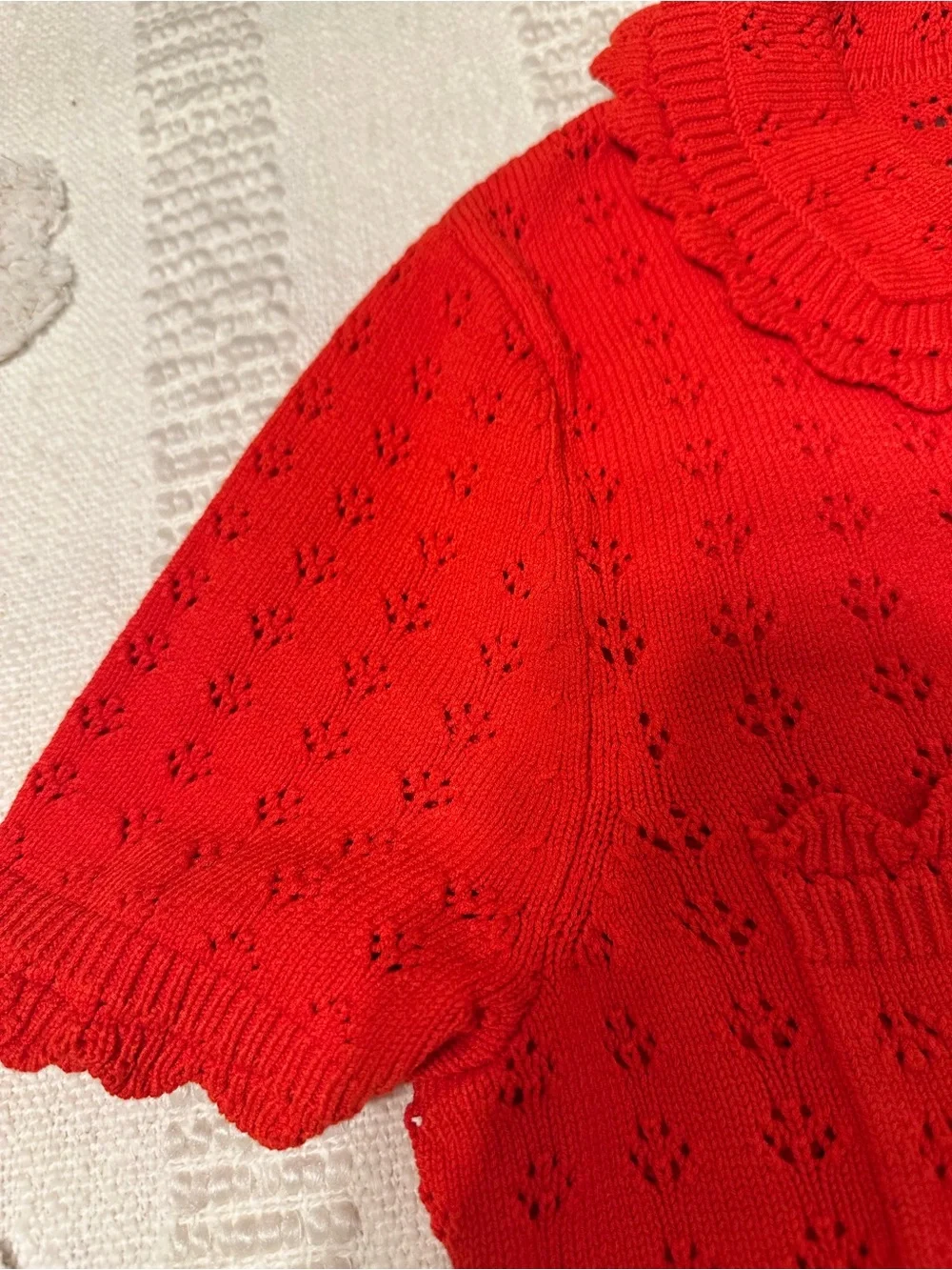 True red short sleeve button up